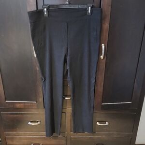 Margaret M. Black Straight Leg Pants